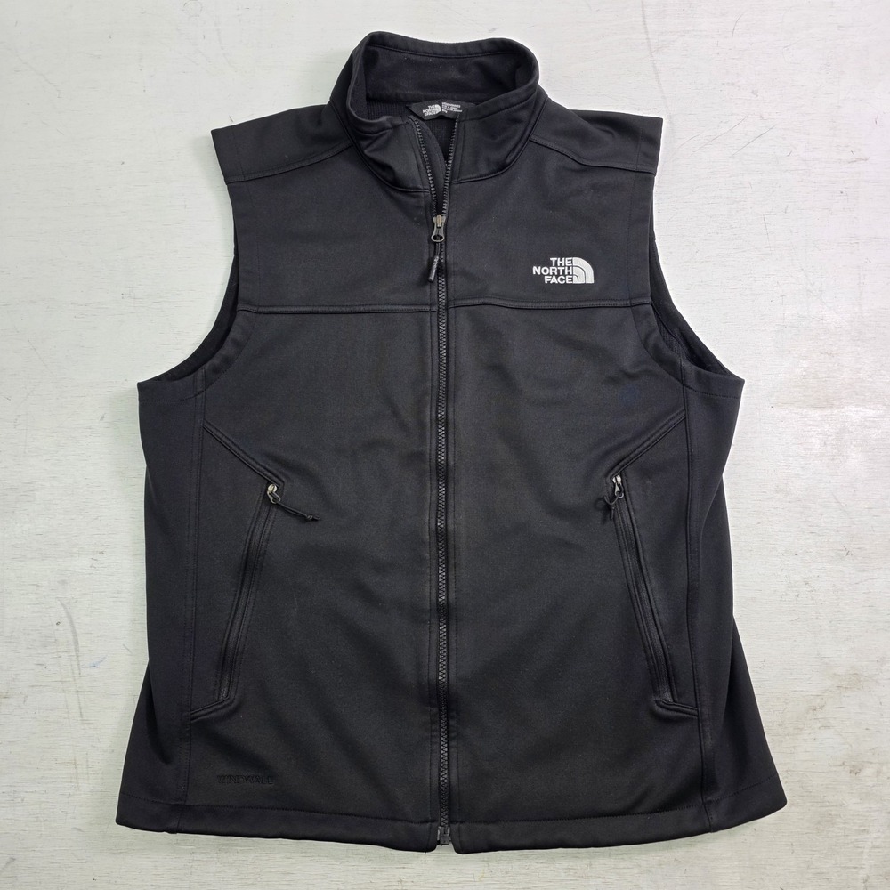 The‎ North Face Windwall Ridge Line Soft Shell Bee Embroidered Vest Men's M EUC